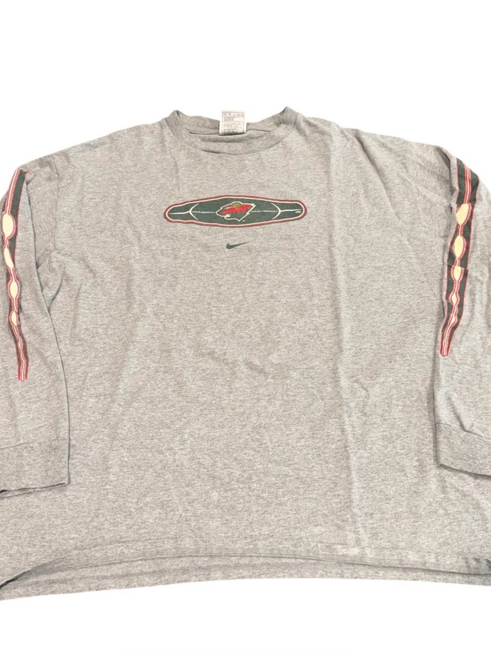 Vintage Nike center swoosh long sleeve t shirt large men’s Minnesota Wild Hockey